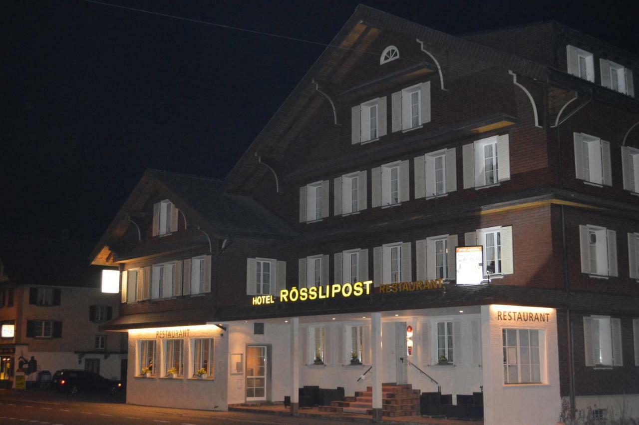 Hotel Garni Rosslipost Unteriberg Exterior photo